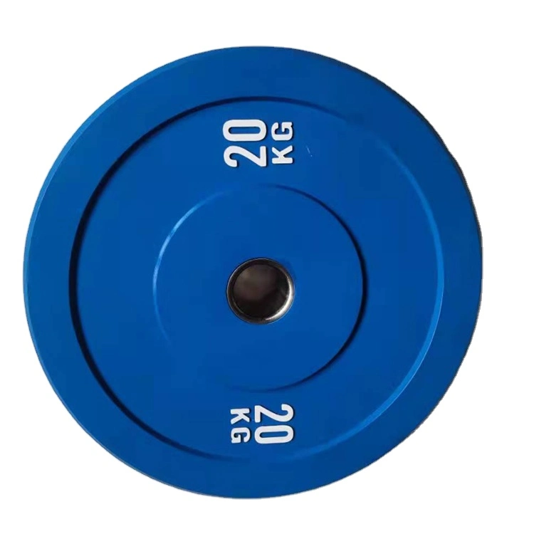 Sales Gym Equipment Training Home Weightlifting Dumbbell Plate Kg Gym Disc Fitness Color Rubber Bumper Weight Barbell Plates