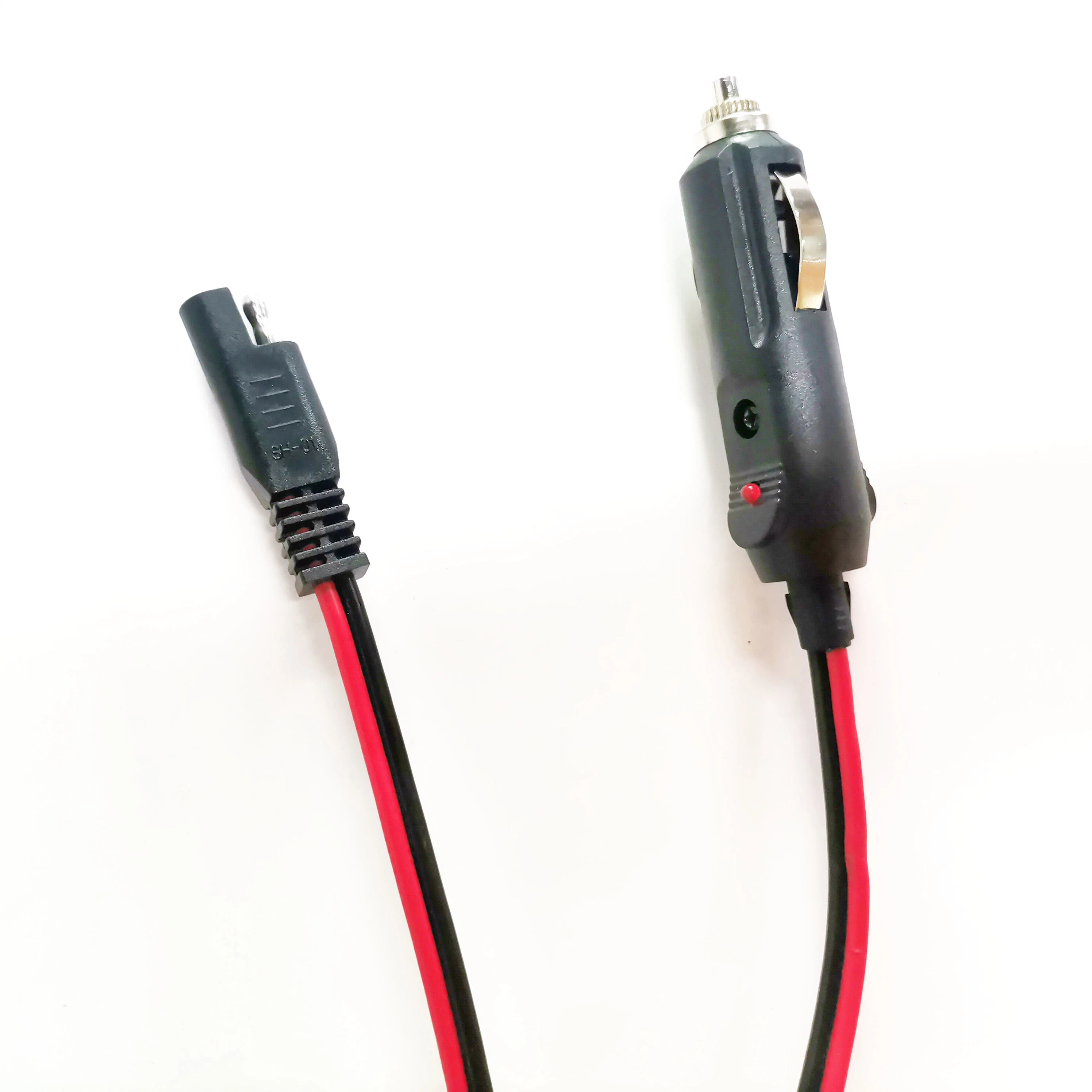 Una liberación rápida extensión de 24V 12V Cable de alimentación Enchufe del encendedor del coche de cable SAE