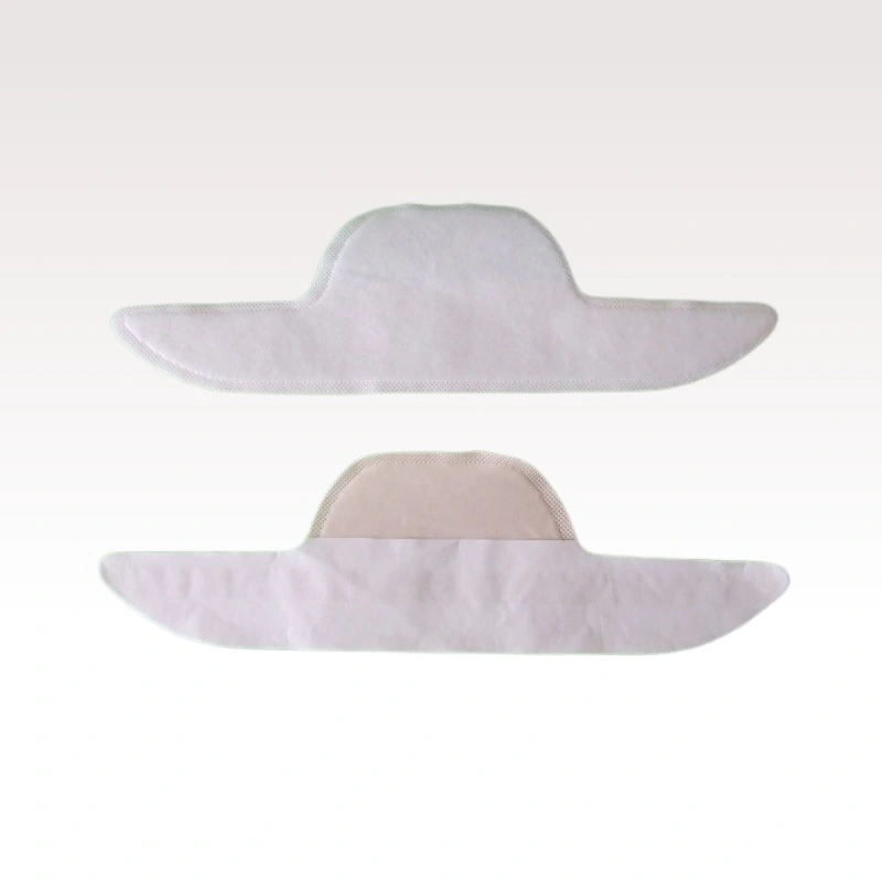 Disposable Collar Protector Sweat Pads White Collar Self-Adhesive Neck Liner Pads