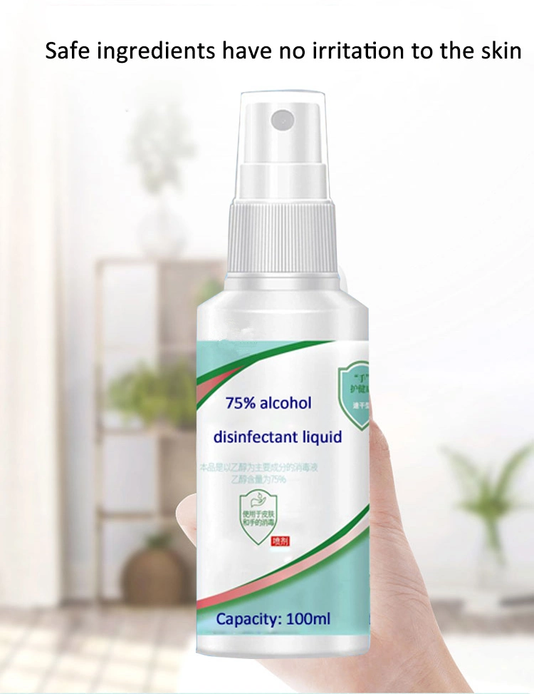 Private Label Hand Sanitizerportable Travel Size Anti Virus Hand Sanitizer 75% Alcohol Spray