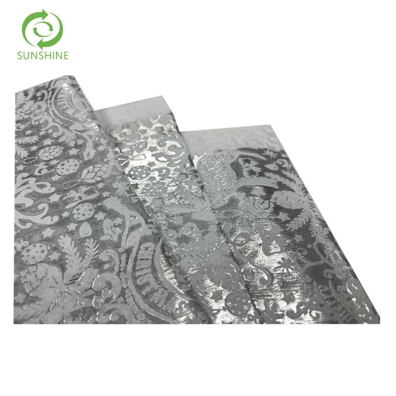 Hot Selling New Design Embossed PP Spunbond Nonwoven Printed Fabric for Decorative Flower Wrapping Decoration