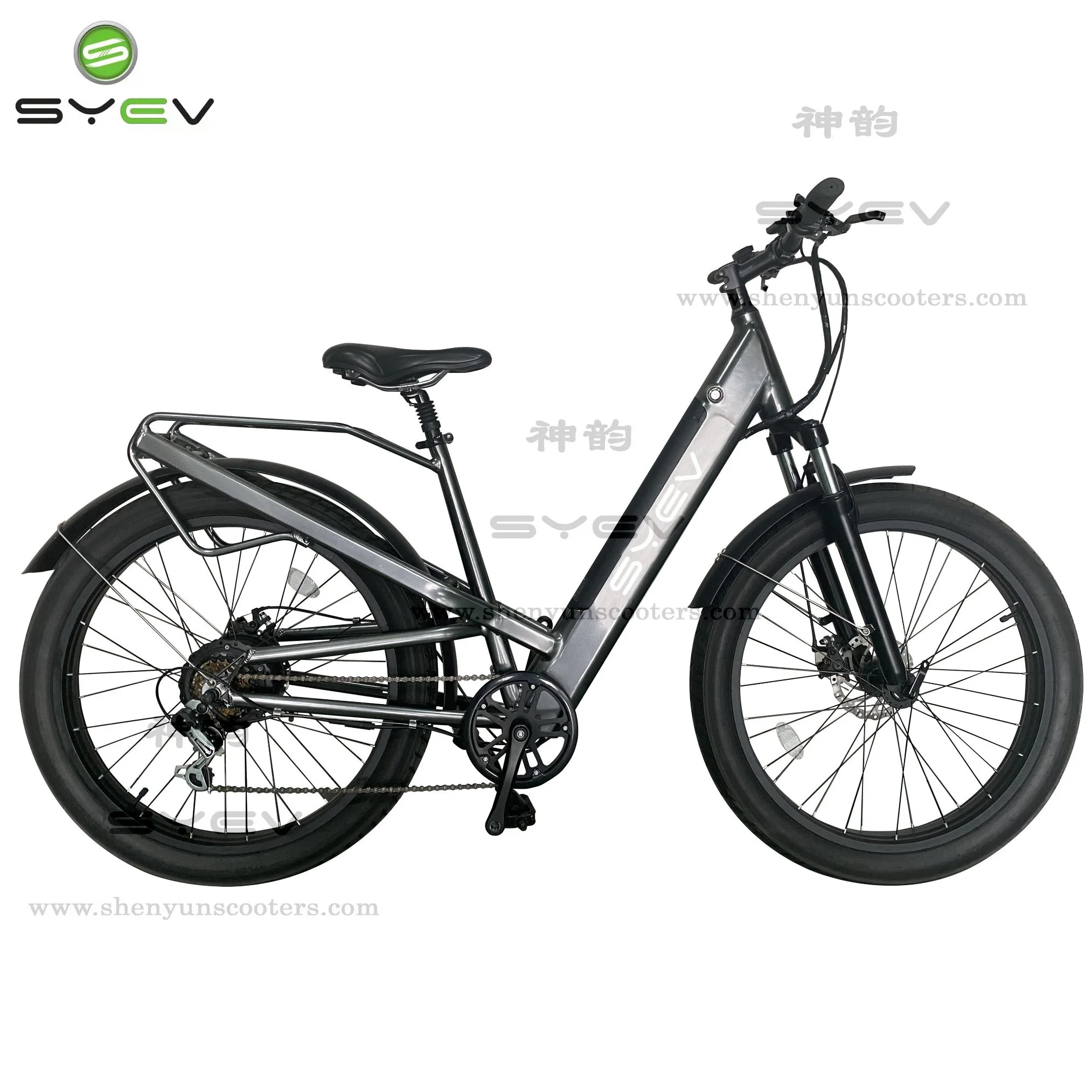 China Shenyun Factory Top Sale Liga de alumínio de alta velocidade de 26" FAT Tire Mountain Electric Bike para a Juventude
