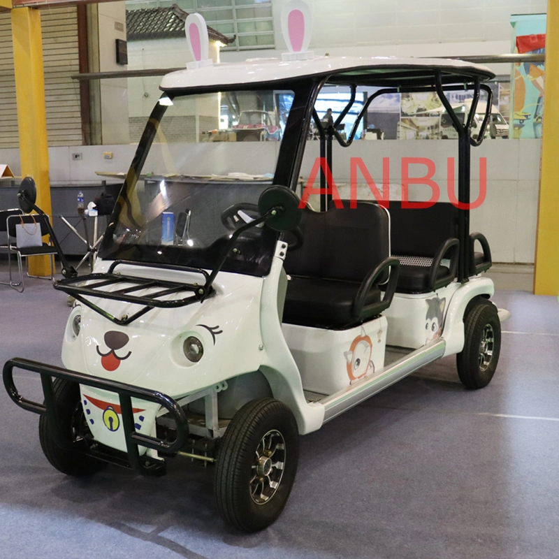 Carro de mano eléctrico de 6 plazas batería de plomo ácido al por mayor Carro de Golf coche turístico