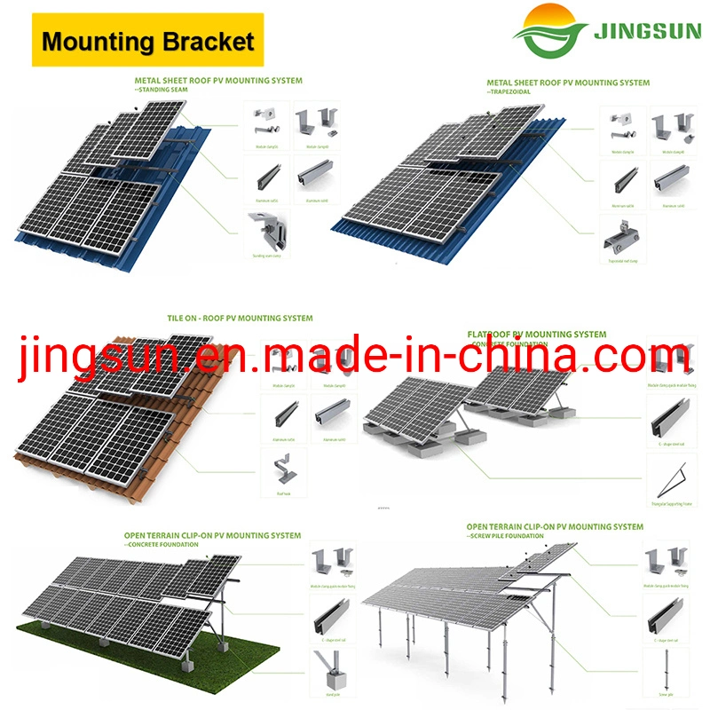 Hohe Qualität/hohe Kostenleistung Jingsun Cheeap 5kw 10kw 15kw 20kw 25kW auf Grid Solar Energy System Home System