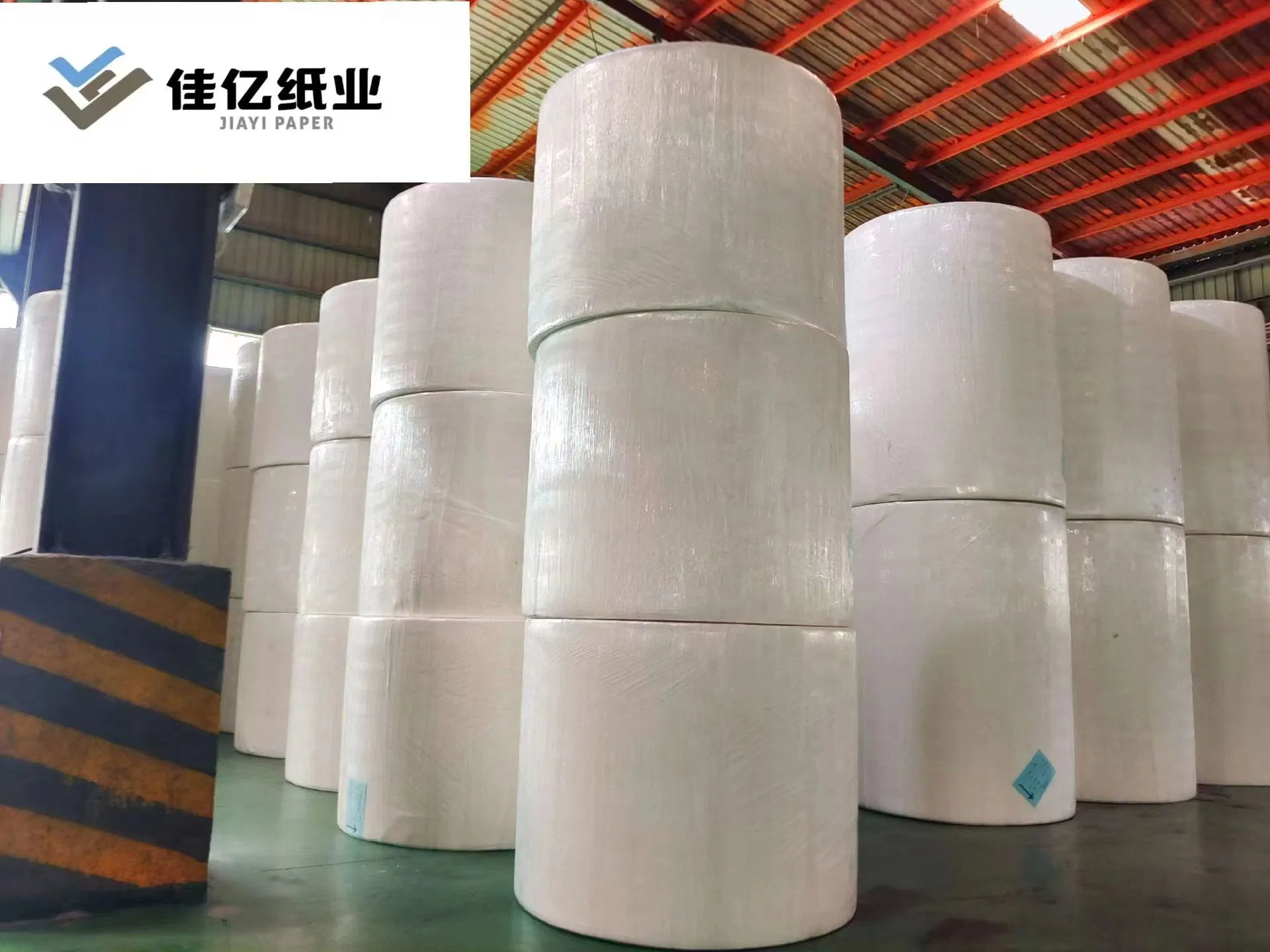 Jiayi materia prima para la elaboración de servilleta de papel toalla de papel higiénico abigarrada servilleta