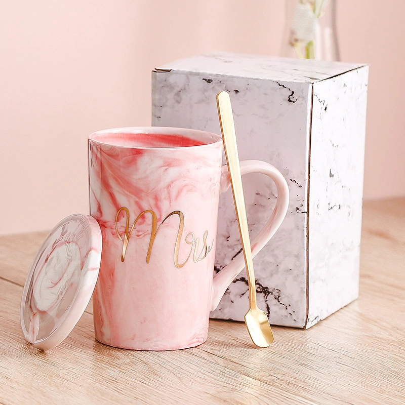 14oz Mug personalizado para la mamá de Mármol de Cerámica Mejor Mamá Mundial de la taza de café con caja de regalos