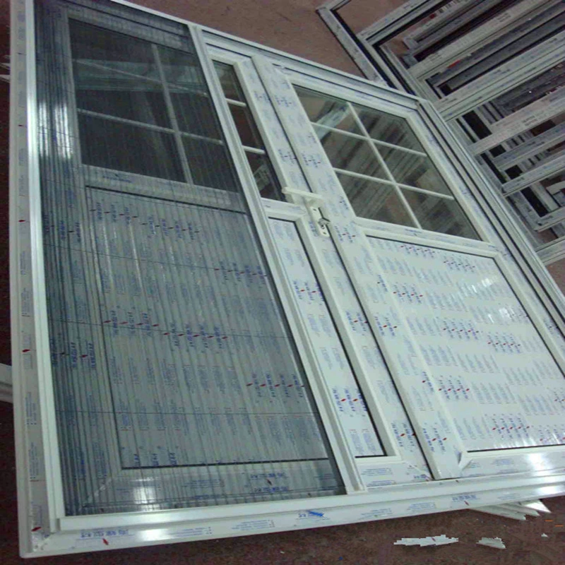 Interior PVC Fiberglass Glass Window Door Price Foshan Factory