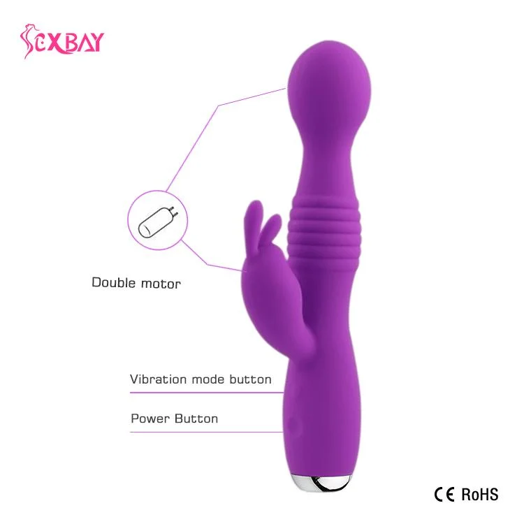 Hot Sell Dual Head Vibrating Sex Toys Silicone Girls G Spot Vagina