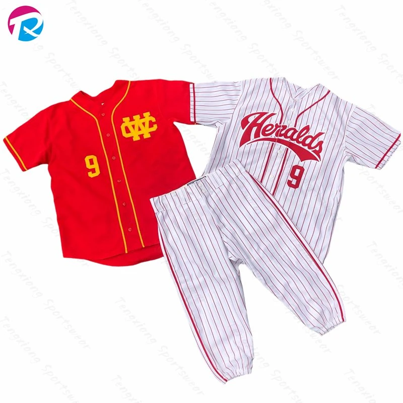 Polyester Custom Design Team Player Baseball Uniform Sets