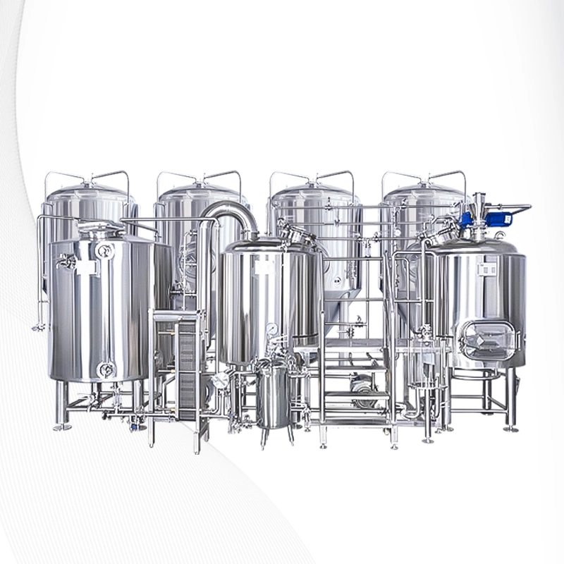 1000L 2-Vessel Hot Water Tank Full Automatic Controlled Beer Brewing Equipment