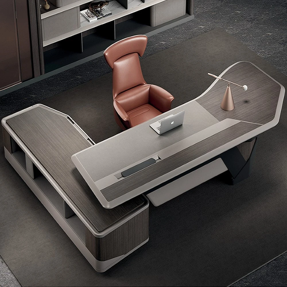 Luxus moderne CEO Boss L Form Holz Büromöbel Manager Executive-Schreibtisch