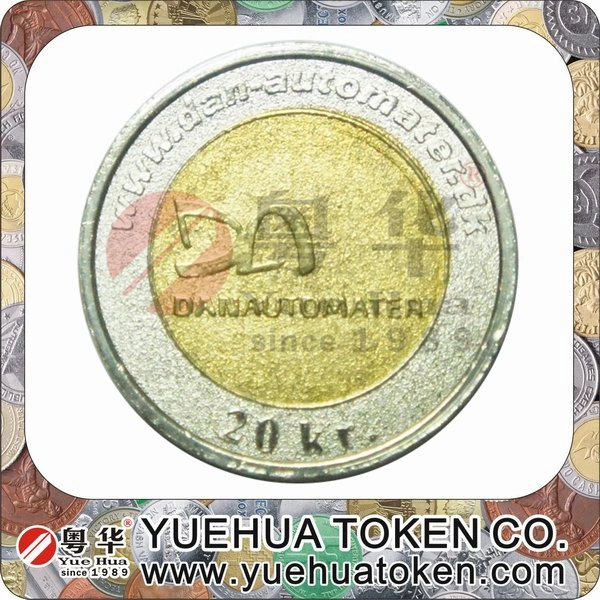 Loja de moeda metálica Tokens de moedas do logotipo do esmalte Jogo Anti-Counterfeit Token da máquina operada por moedas