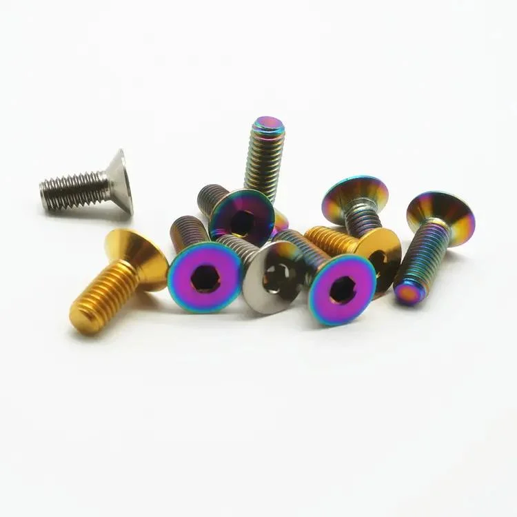 Wholesale/Supplier Al6063 Al7075 Anodized M3 M4 M5 M6 Button Head Color Nuts and Bolts M3 M4 M5 M6 Aluminum 7075 Button Head Hex Screw 10% off