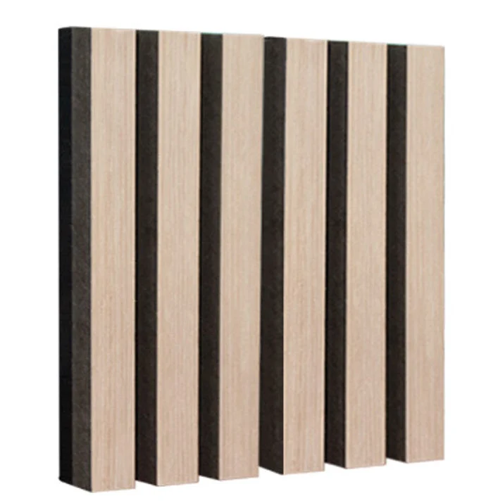 Custom Eco Friendly Slat Wall Acoustic Natural Oak Surface Wooden Slat