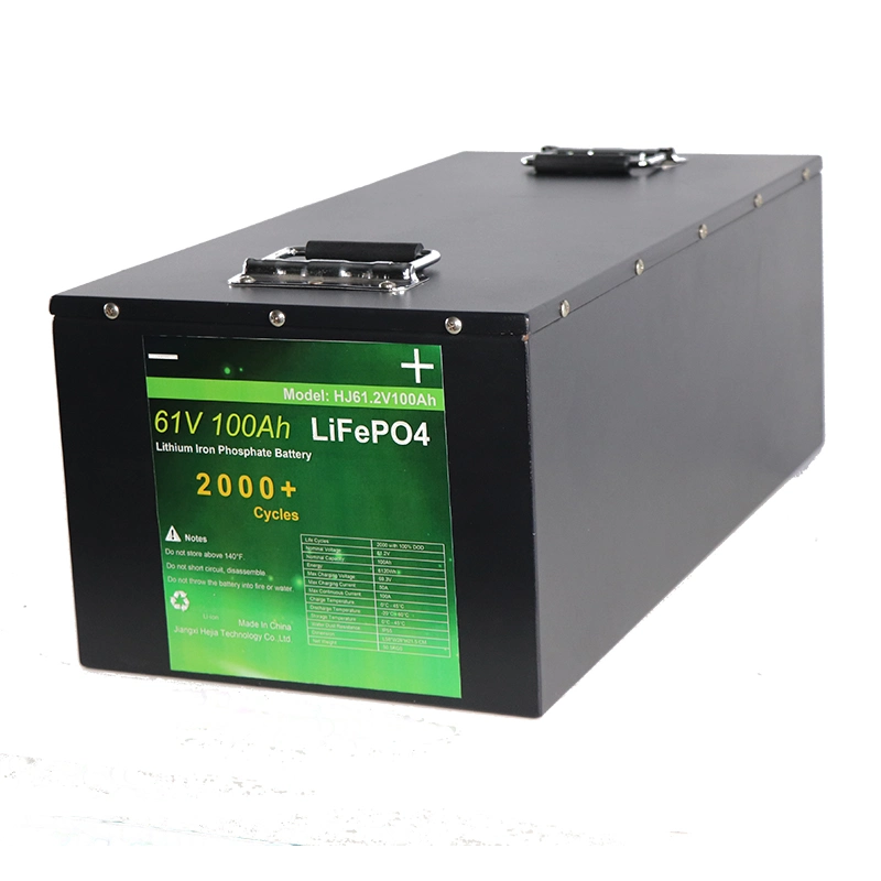 Deep Cycle 12V/48V/61V 100ah/200ah Lithium Solar/Car LiFePO4 Storage Battery Pack for Electric Scooter Vehicle Bicycle Marine RV UPS