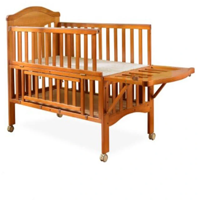 High quality/High cost performance Juniors Wooden Rocking Sleeping Newborn Cradle Wood Convertable Baby Cot Bed