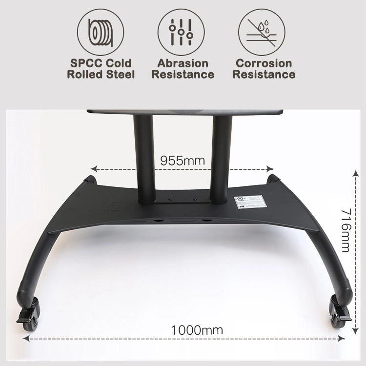 Nb Ava1800-100-1p Aluminum Mobile Workstation TV Cart