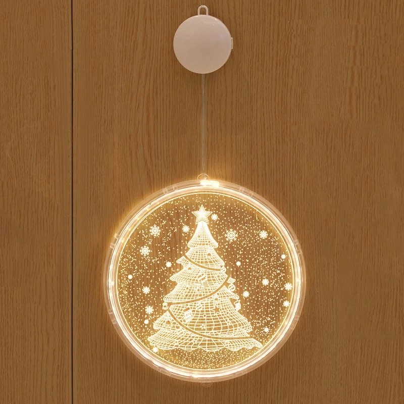 Indoor Christmas Wall Window Mounted Hanging LED Battery Lights