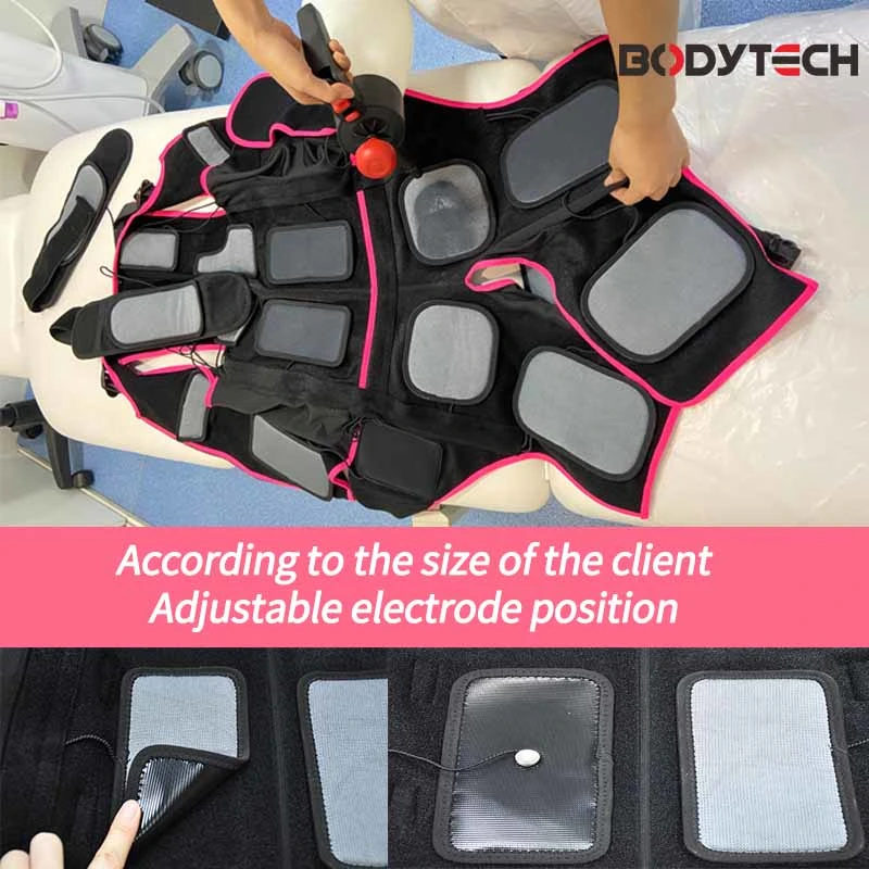 Bodytech Work on Multiple Muscle Groups EMS Aesthetic Device Body Sculpting Vest Quickly Activate Deep Muscles and Burn Fat Beauty Slimming Suit