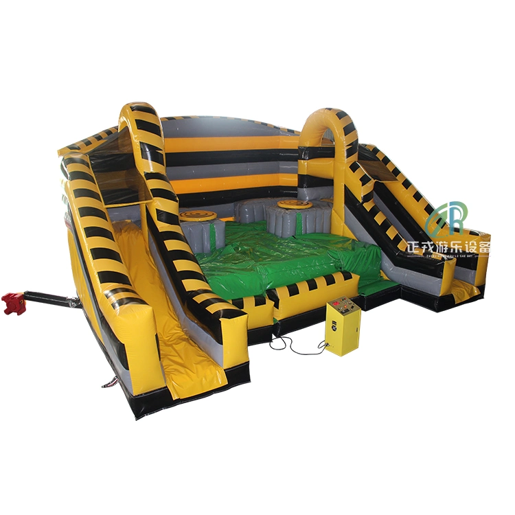 Hot Sale Inflatable Sweeper Game Toxic Meltdown Inflatable Wipeout Game for Outdoor Party