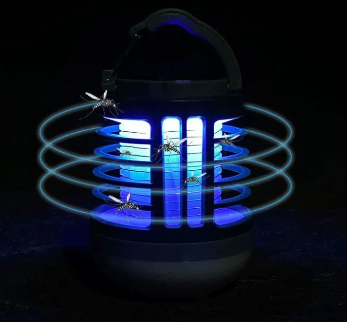 Wholesale/Supplier Rechargeable Camping Lantern Mosquito Killer Lamp 2 in 1 Electric Shock UV LED Lighting Bug Zapper Bluetooth Speaker Camping Tent Light