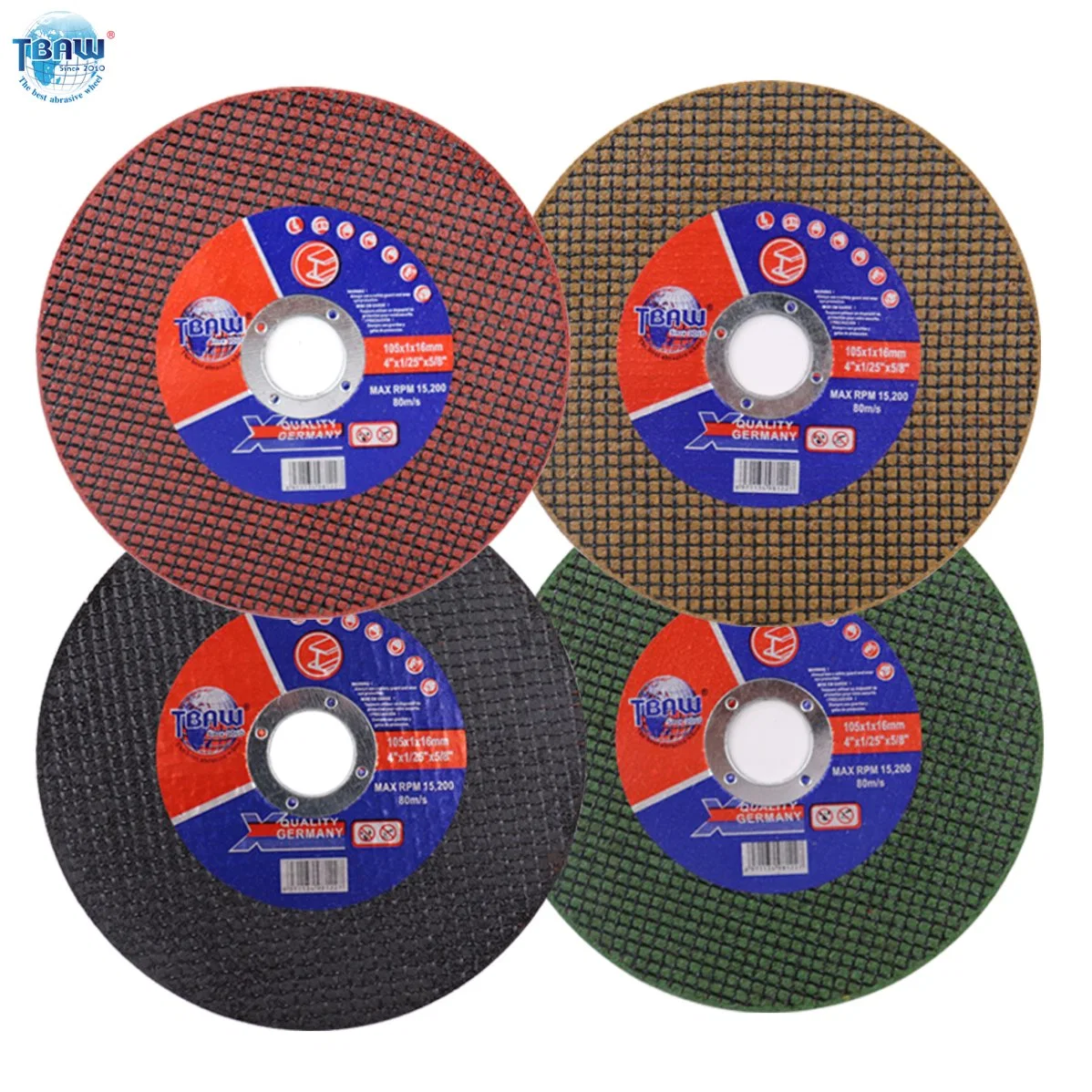 China Tbaw 4 Inch Inch Manufactures Abrasive Stainless Steel Cutting Disc