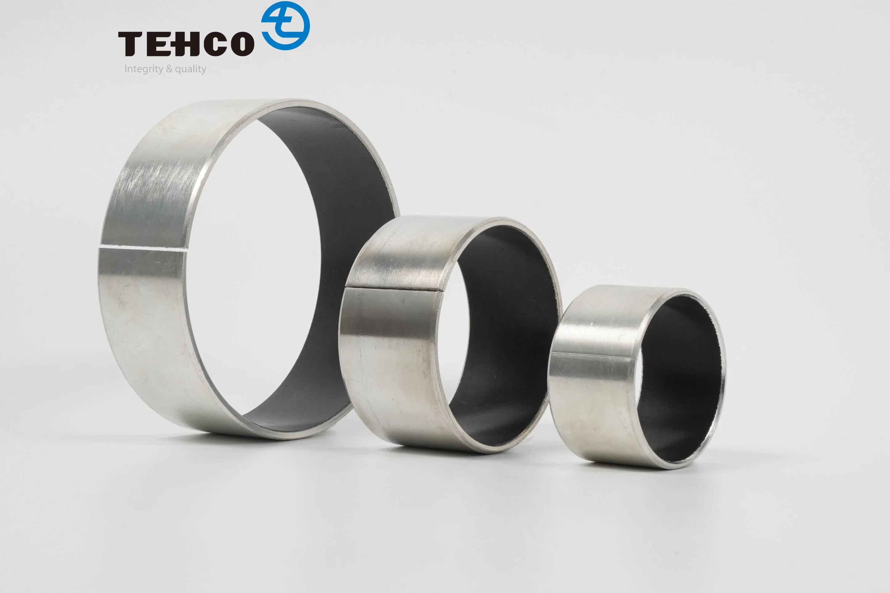 TCB100 Steel DU Sleeve Self Lubricating Oilless Metal PTFE Bush DIN1494 Standard Print Machine Oil Sliding Pap Bushing Bearing