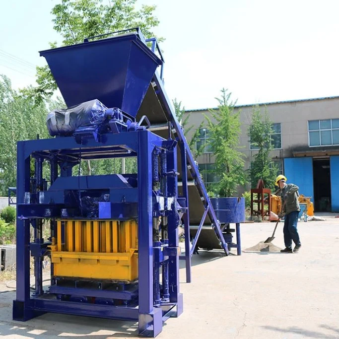 Hot Sale Qtj4-35 Semi Auto Holland Paver Paving Brick Making Machine Concrete Block Moulding Machine Price Singapore