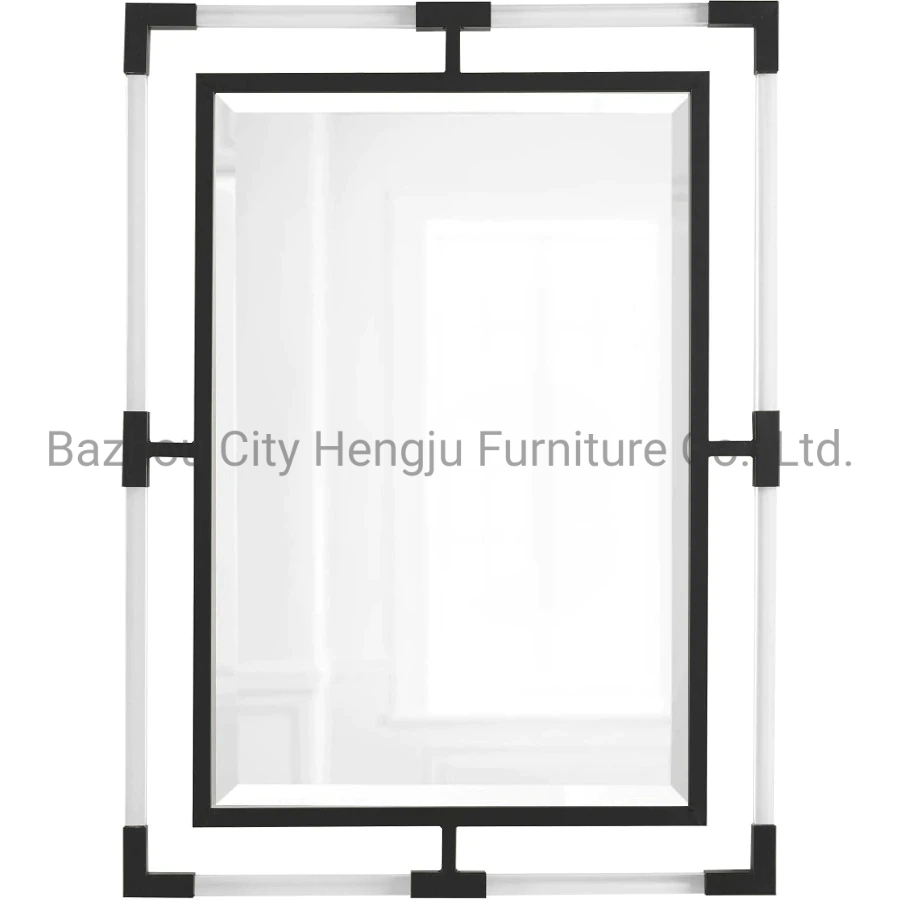 La vente directe d'usine Nordic Retro salle de bain de métal Wall Hanging Miroir de courtoisie défini pour la chambre Golden Vanity Wall Hanging miroir