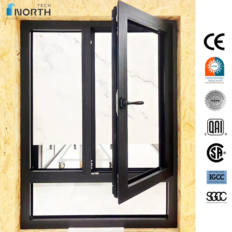 Northtech Fenêtres et portes coulissantes à battant, à soufflet, à bascule en UPVC PVC Vinyle Aluminium avec certification NFRC Nami CE Qai.