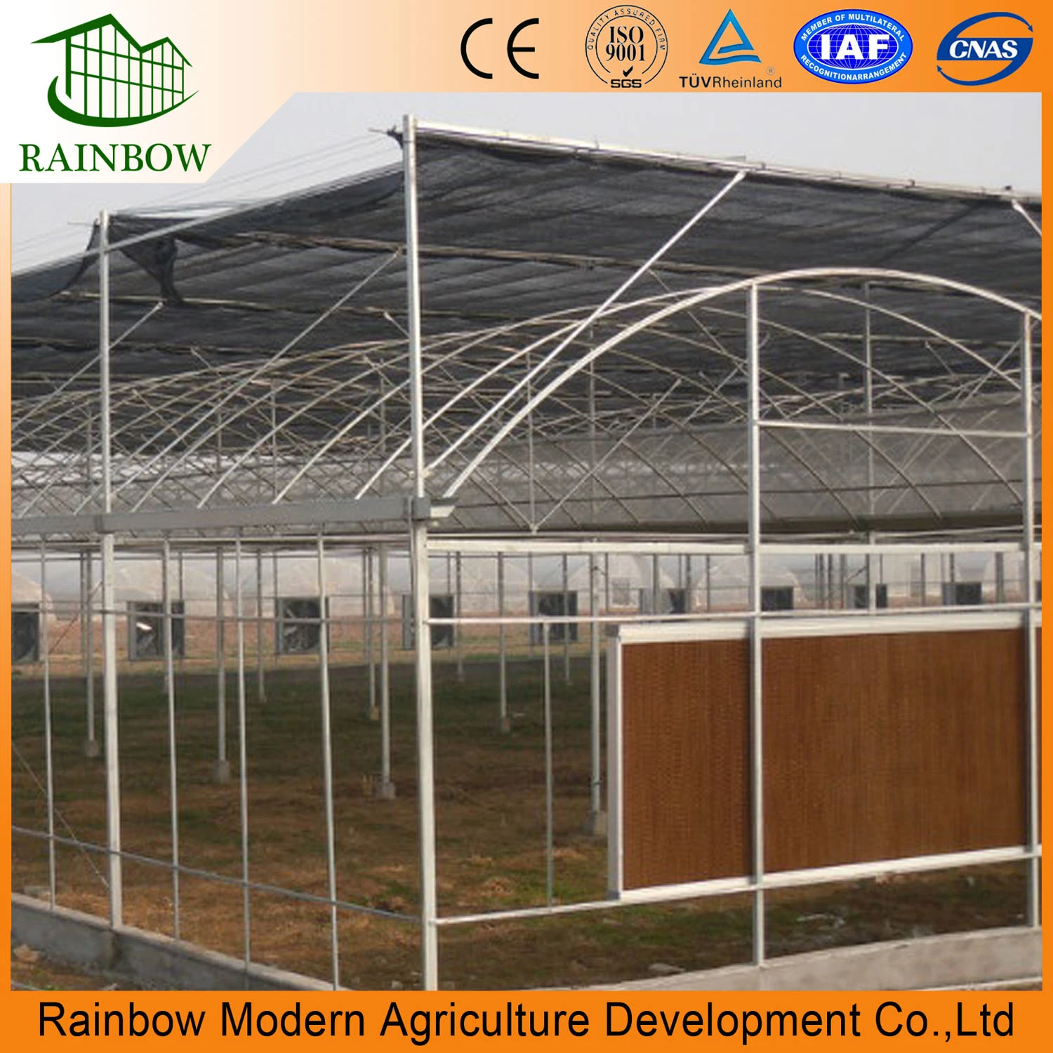 Poultry Equipment Greenhouse with Cooling Pad Hot Sale in China