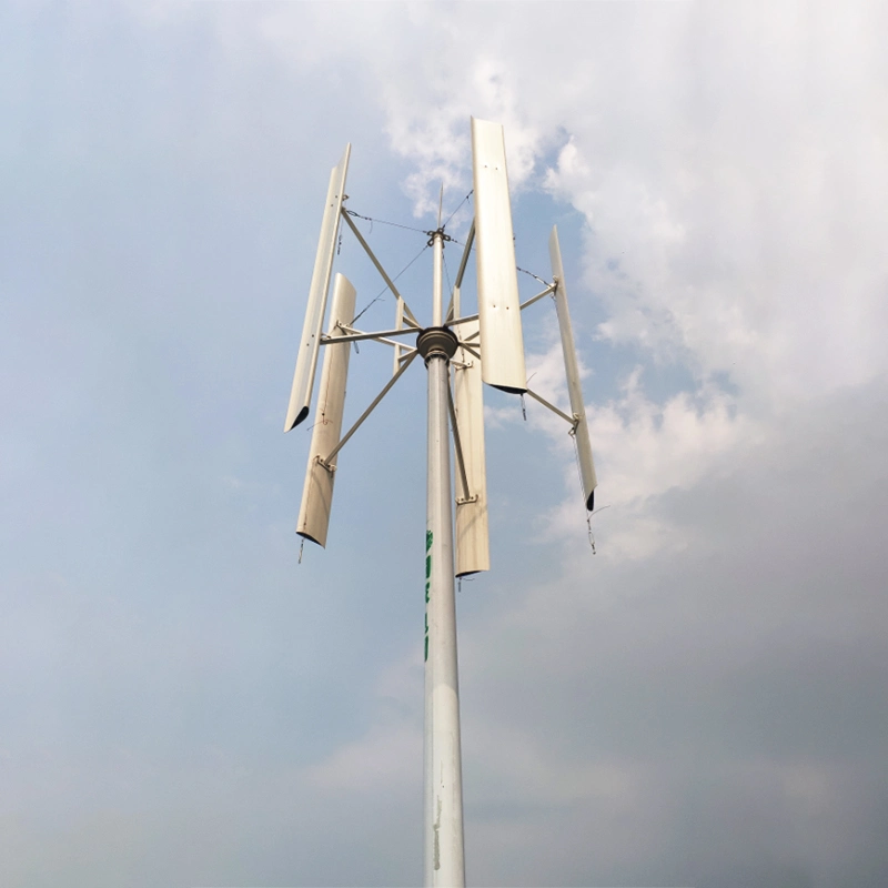 5kw 10kw Vertical Axis Wind Turbine Generator for Wind Solar Hybrid System