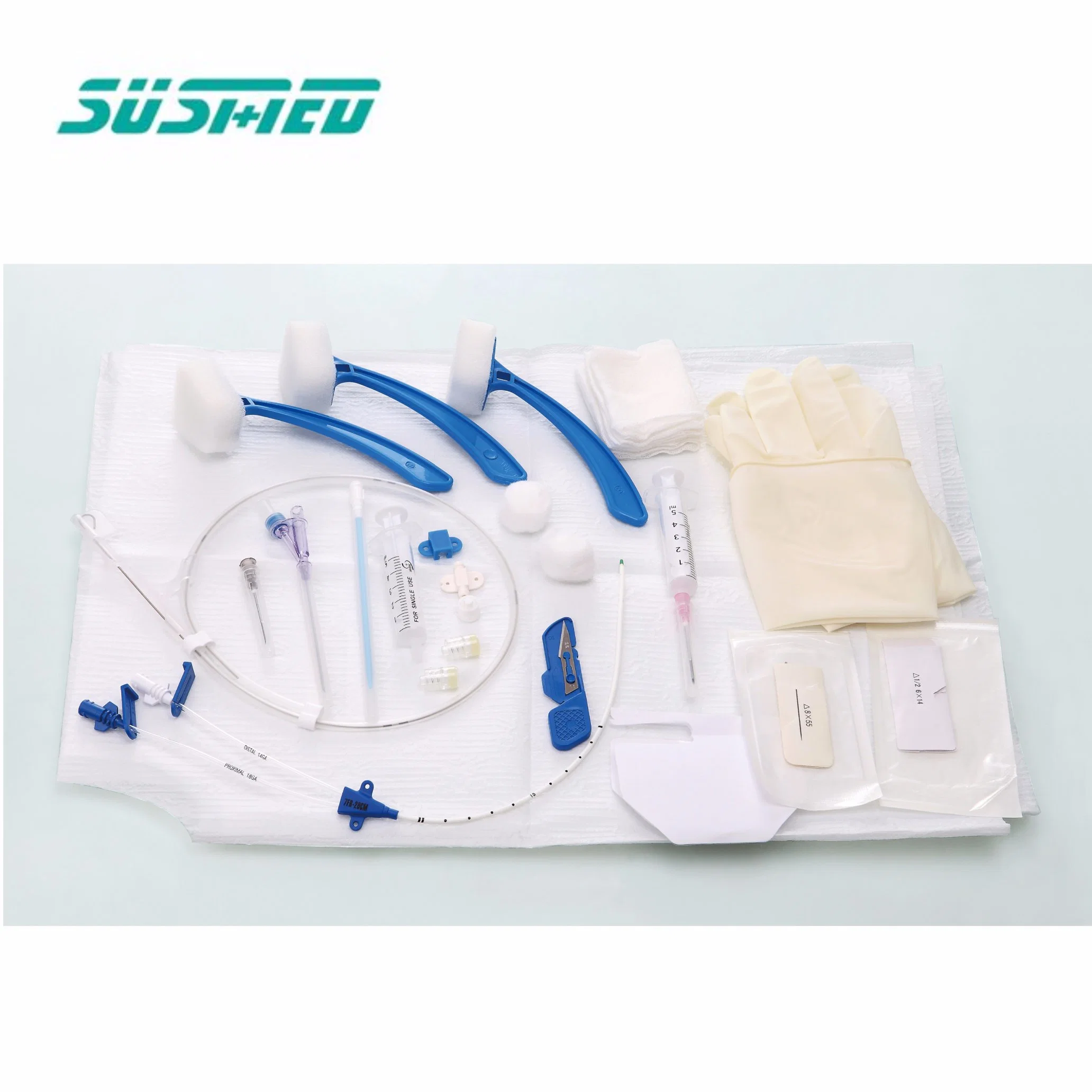 CE ISO Medical Disposable Anti-Effection Central Venous Catheter CVC Kit