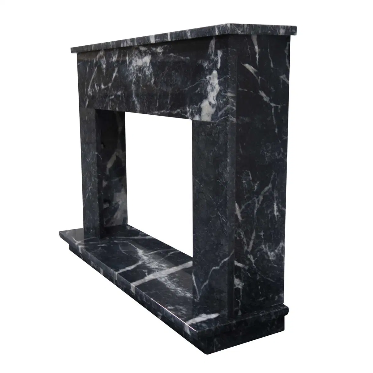 Black Marble Fireplace Mantel (YXFP-037)