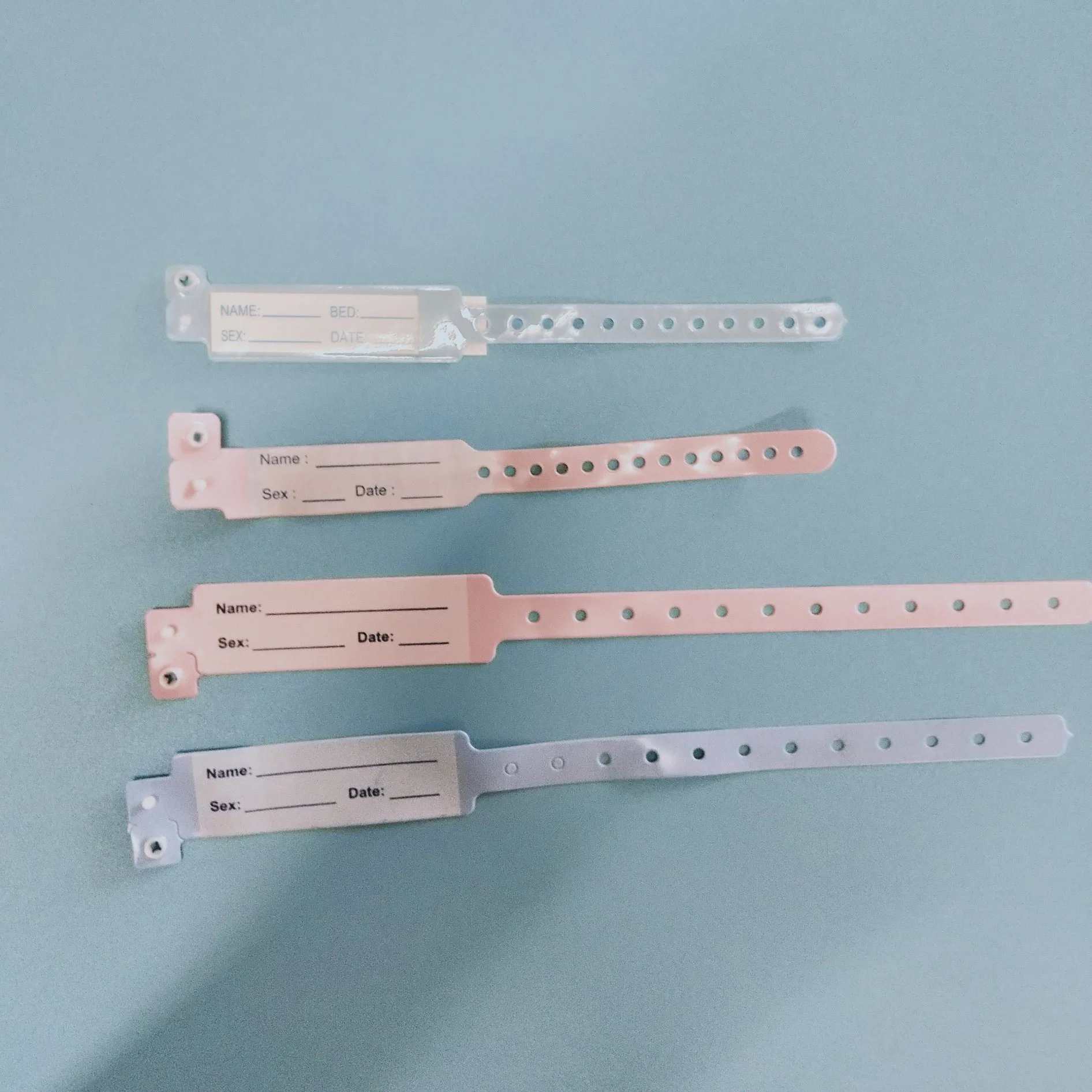 Hospital Patient Medical Adult Baby PVC Wristbands ID Band Identification Bracelet