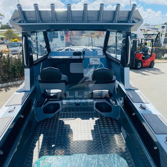 Allsea Hot Sale 6,0m Exfershore aluminio aleación Soldado Pesca Boat Para la venta