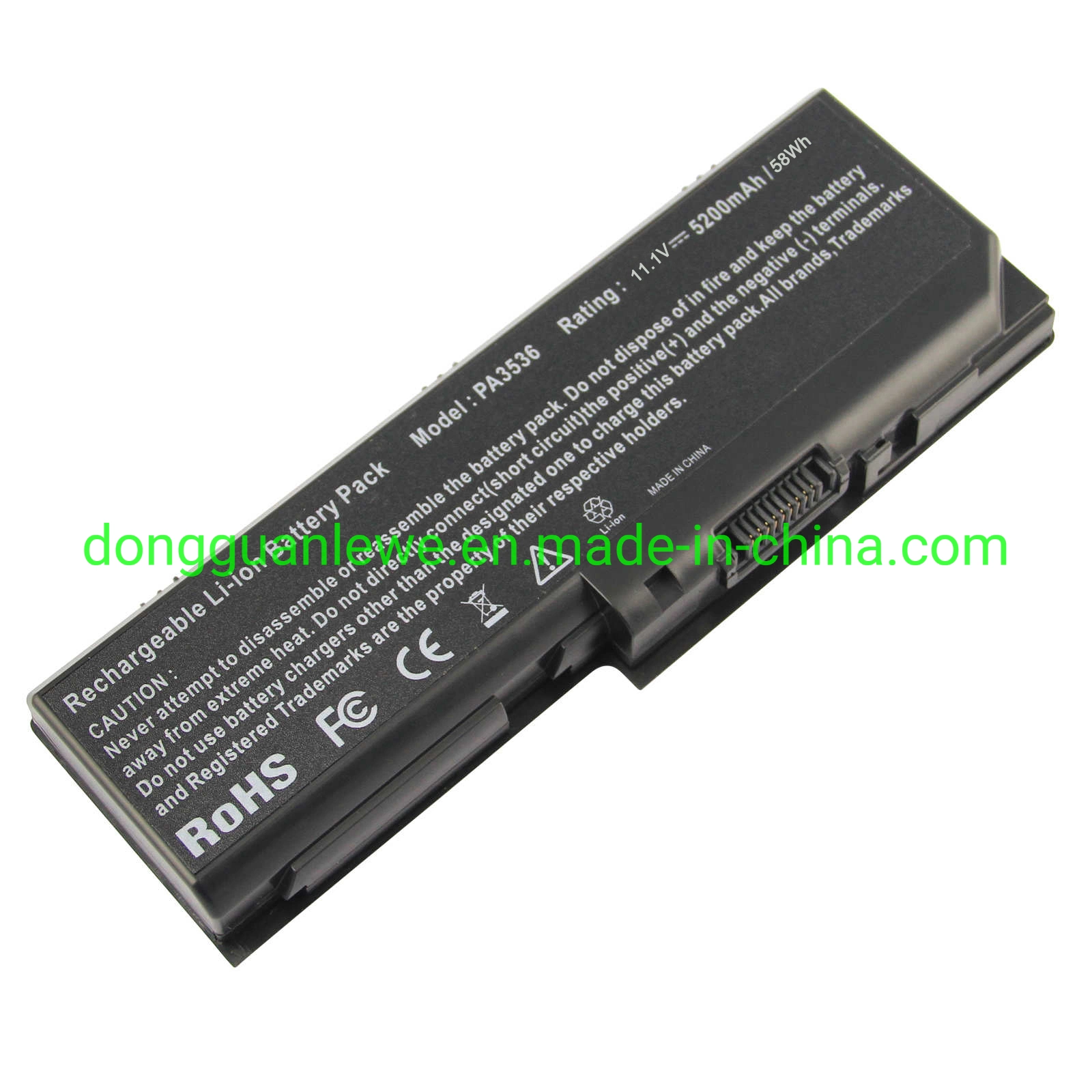 Laptop Battery for Toshiba PA3536 Equium P200 P200d P205D Satellite X200 X205 L350 11.1V 5200mAh Black