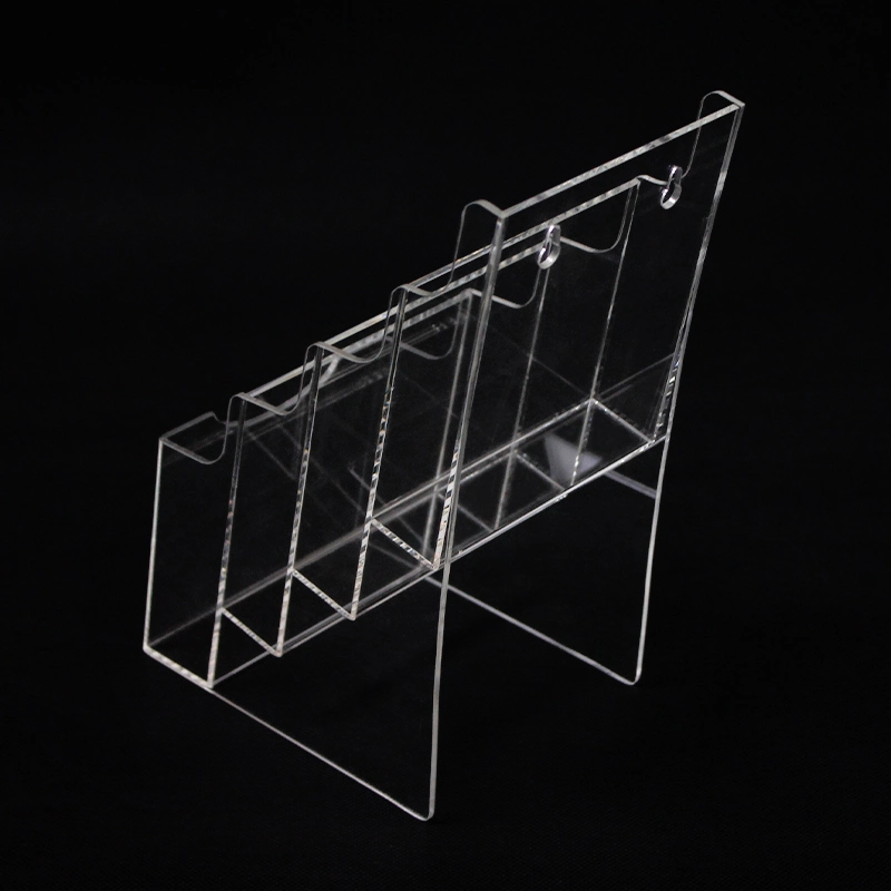 Wall-Mounted Clear Acrylic Plastic Brochure Marker Pens Display Holder