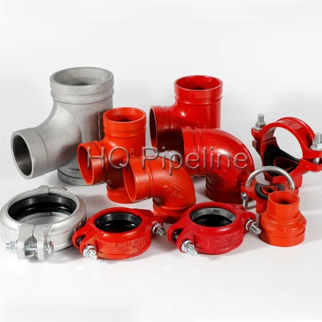 UL/FM Ductile Iron Grooved Galvanized Pipe Fittings and Couplings for Fire Fighting