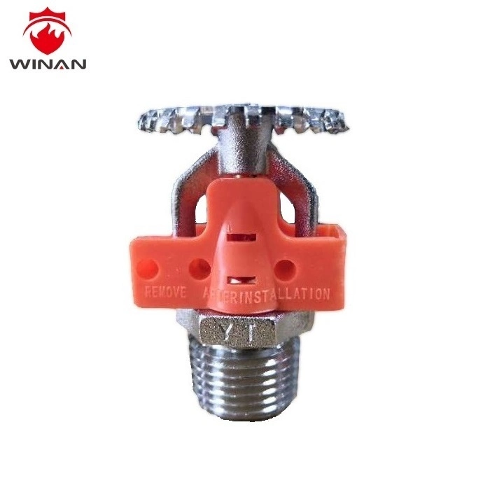 1/2" Standard Response Red Glass Bulb Chrome Finished Pendent Fire Sprinkler Head