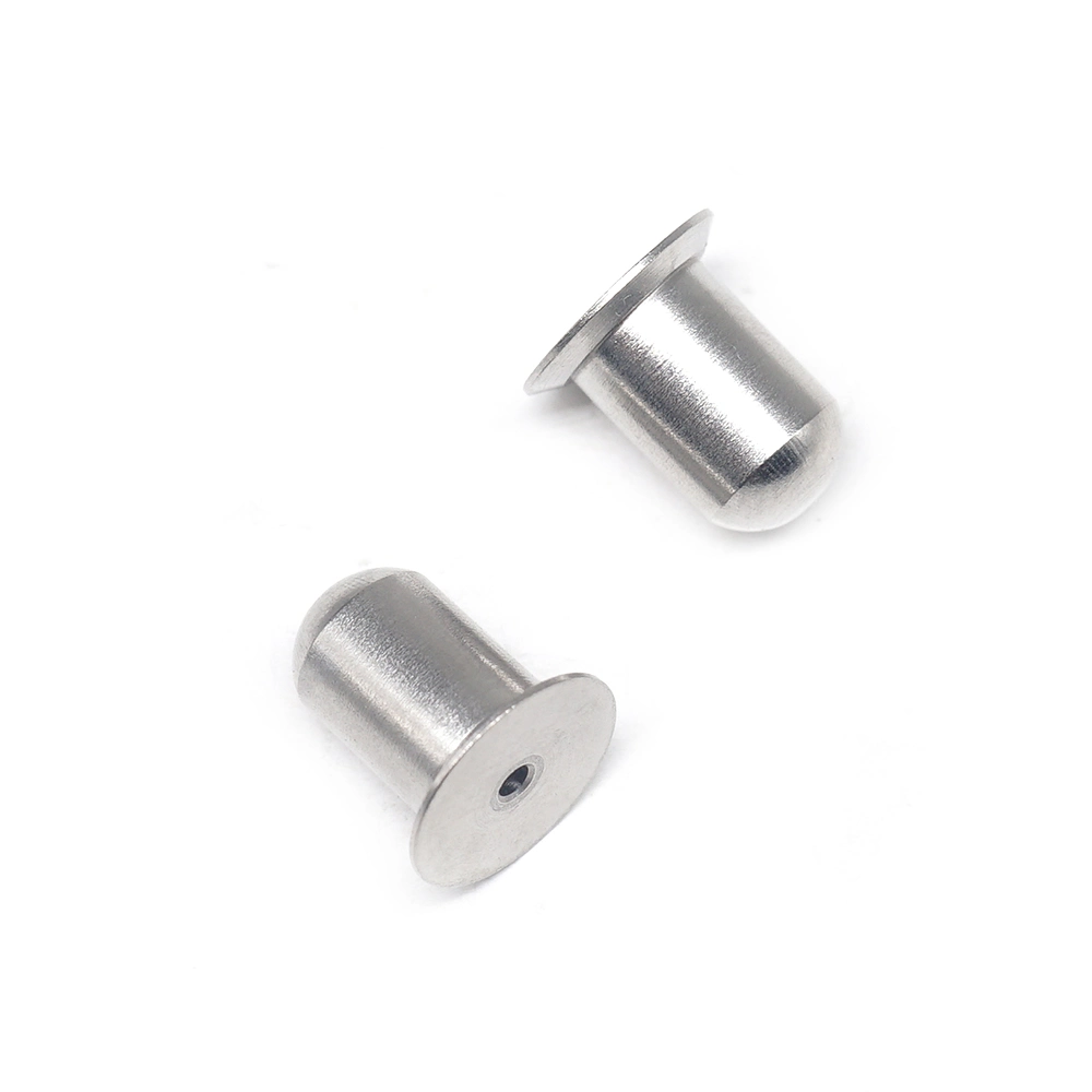 Stainless Steel Rounded End Flat Head Dowel Pins Clutch Clasp Fastener Lock Pin Galvanized Steel Rivet CNC Machined Parts