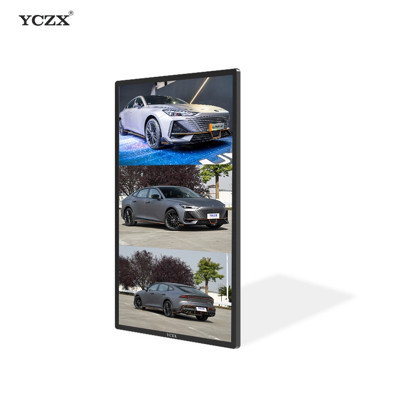 Shopping LCD Screen Advertising Display Ultra Thin Digital Signage Touch Screen