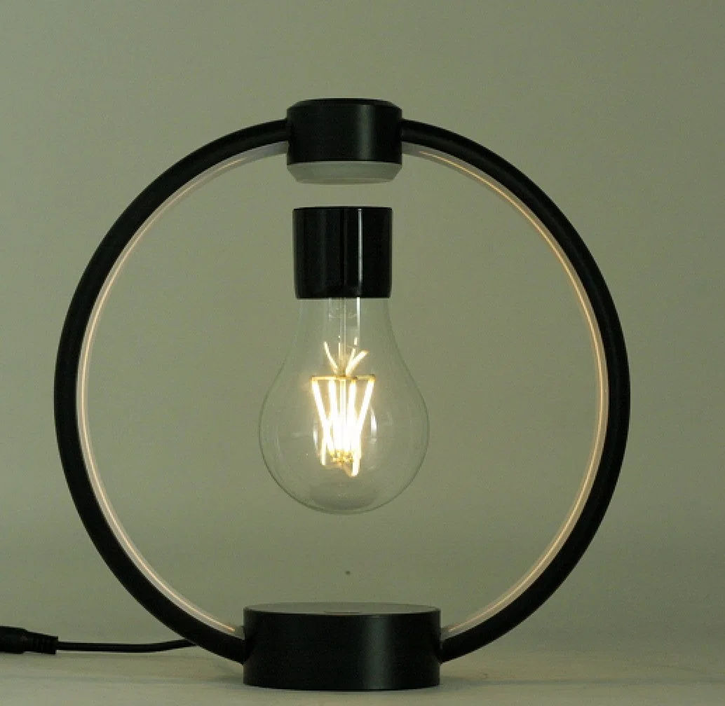 Nouvelle ampoule de lampe à induction flottante à cadre magnétique avec cadre en métal Bureau de promotion des cadeaux pour la décoration