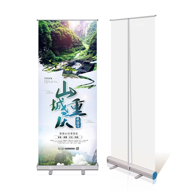 Kundenspezifischer einziehbarer Aluminium Roll Up Banner Ständer für Anzeige