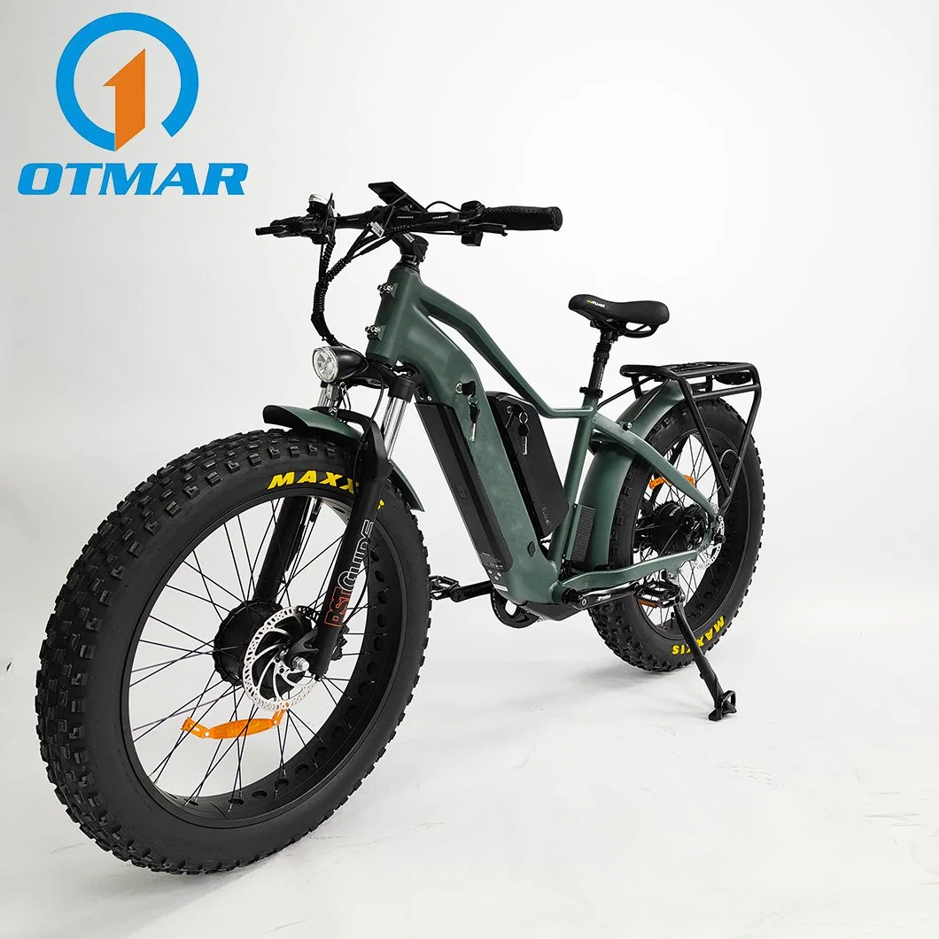 Dual Motor Dual Battery 26 Inch Fat Electric Bike All Drive Dirt Electric Bicycle