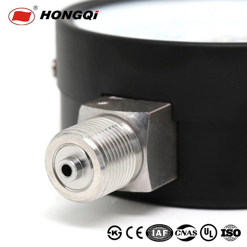 Hongqi 4 Inch Dial Vacuum Industry Ammonia Refrigeration Pressure Gauge