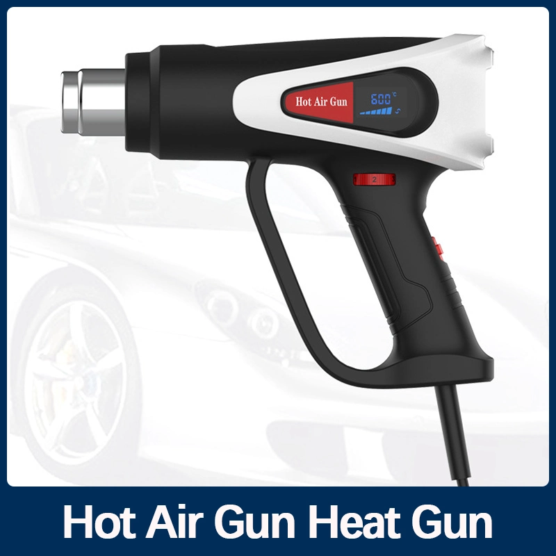 PP+GF30 Heat Gun Plastic Hot Air Welding Gun 212A Digital Display Temperature Adjustable 2000W 220V