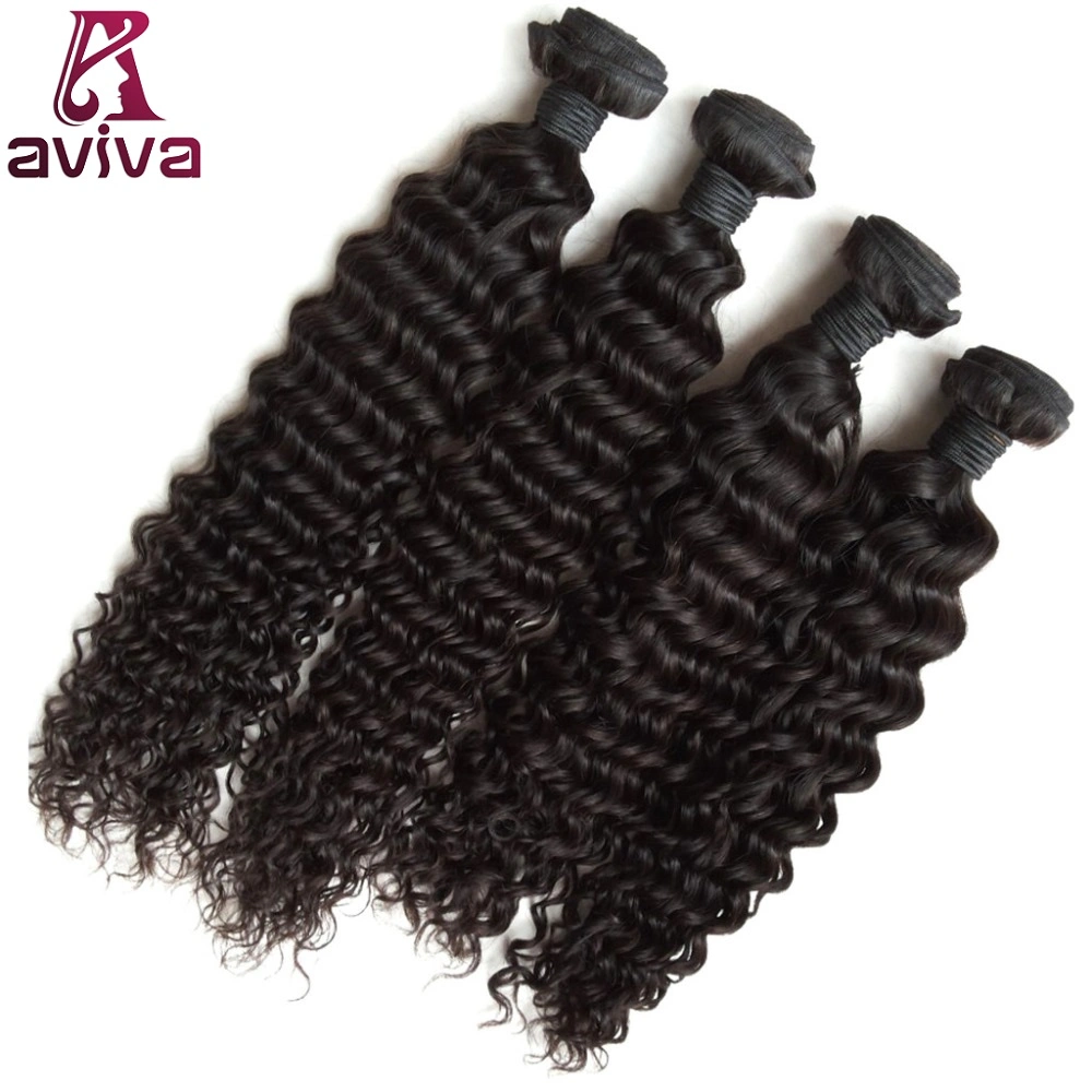 Onda profunda Virgem Natural Peruano Extensão de cabelo