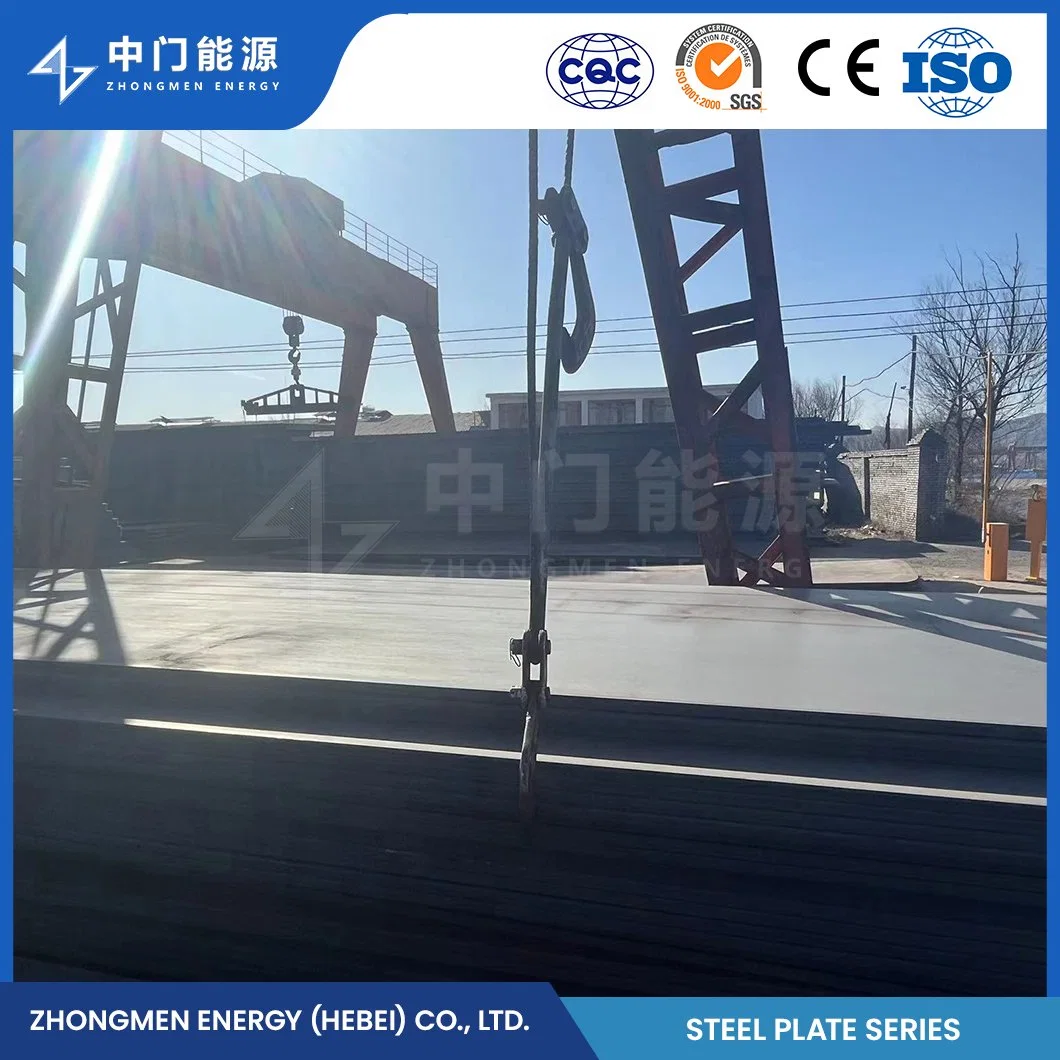 Zhongmen Energía Blackened Fry Rodado proveedores de acero A36 Q390 Ss400 Acero dulce de carbono China ASTM AISI Chapa de acero estructural de carbono Placa de bobina de hendidura para puentes