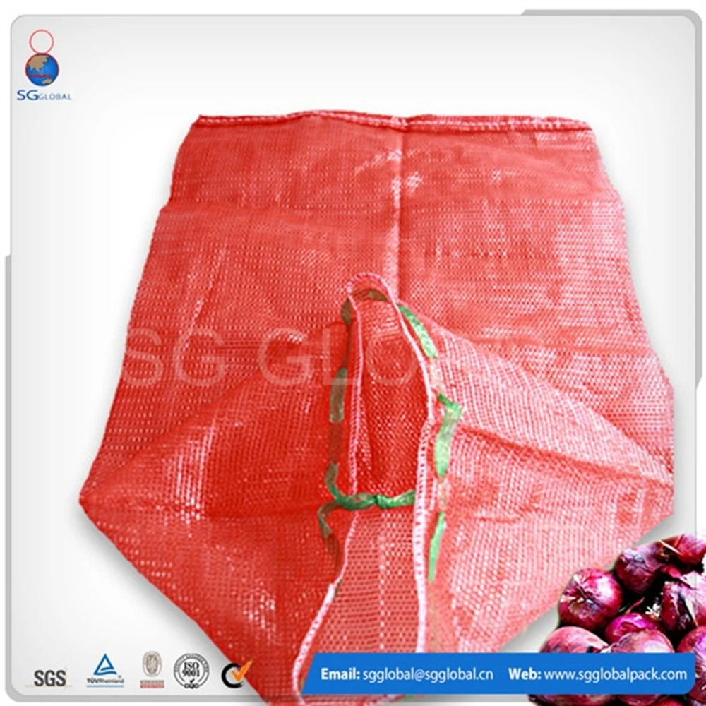 High quality/High cost performance  PP Tubular Mesh Bag with Drawstring